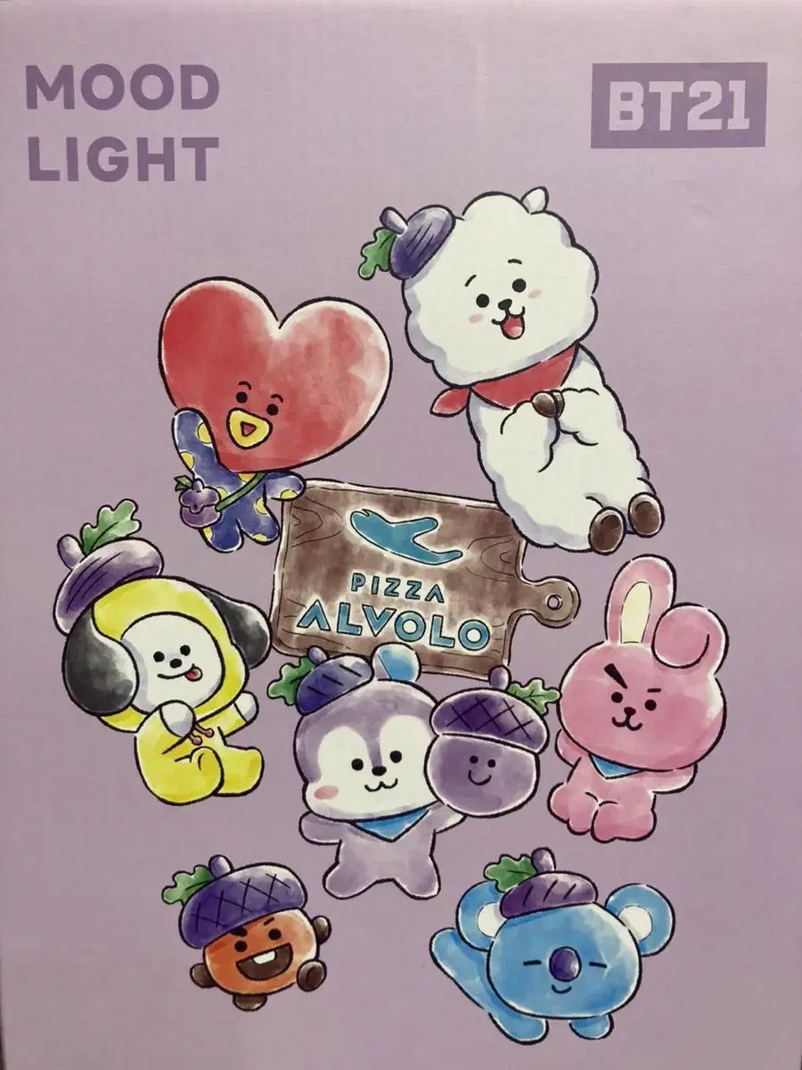 피자알볼로 bt21 무드등